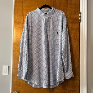 Polo Ralph Lauren Men's Blue Checkered Shirt